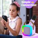 Kids Karaoke Microphone Machine Toy, 4-12 Years Old Girls Christmas Birthday Gift for Girls, Karaoke Toys Gifts for Girls Ages 4, 5, 6, 7, 8, 9, 10, 12 +Year Old Birthday Party. (Purple)