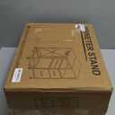 MAHANCRIS File Cabinet with Charging Station, 3 Drawer Lateral Filing Cabinet for Home Office, Mobile Printer Stand with Open Shelf, Fits A4/Letter Size File, Nonwovens Drawer, Rustic Brown FCHR98E01