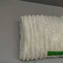 Simmore Decorative Spring Throw Pillow Covers 18x18 Set of 2, Soft Natural Plush Flannel Double-Sided Fluffy Couch Pillow Covers for Sofa Living Room, Cream White