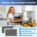 2 Pack Microwave Charcoal Filter Fit for GE JVM3160DF8BB, JVM3160DF8CC, JVM3160DF8WW, JVM3160RF8SS, JVM1540SM1SS, JVM1540SM2SS Microwave Replacement Part