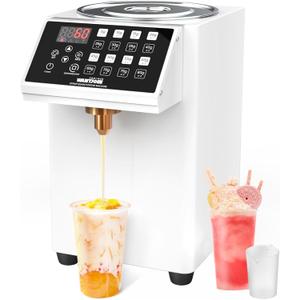 WantJoin Automatic Fructose Dispenser for Commercial - Stainless Steel Syrup Dispenser for Bubble Tea Equipment, Fructose Quantitative Machine with Measuring Cup, 8.45QT