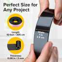 Super Sticky Magnetic Tape (10 feet x 1 inch) - Stong Magnet Strip with Adhesive Backing for DIY & Crafts - Easy to Cut and Mount on Fridges, Whiteboards & More