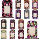 Qunclay 12 Set Dia De Los Muertos Altar Day of the Dead Decorations,Wooden Frames Picture Dia De Los Muertos Altar Kit Ofrenda Picture Frame Tabletop Halloween Diwali Decoration (3.9 x 3.1 Inches)