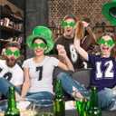 MGparty St. Patrick's Day Shamrock Glasses Irish Lucky Green Clover Sunglasses Saint Patricks Accessories Party Favor
