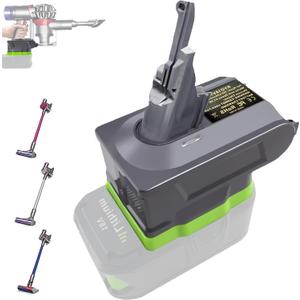 URUN 2-in-1 Adapter for Ryobi 18V Lithium Battery - Convert to Dyson V7/8 Handheld Vacuum Cleaner Battery Compatible with V7/8 Animal, Absolute, Motorhead Pro, Trigger