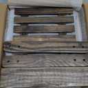 Large Capacity 2-Tier Wooden Fruit Basket, Durable Acacia Wood, 10.5" Tall, Spacious for Produce, Vegetables, Bread Storage and Home Kitchen Countertop (Walnut)