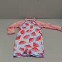 Juniors Watermelon Print Swimsuit with Long Sleeves
 (size:120)