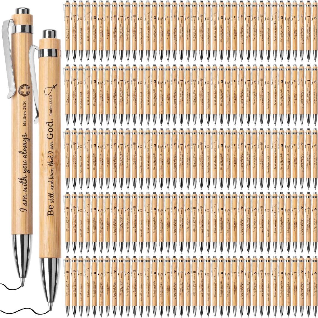 Mr. Pen- Bible Verse Pens, 200 Pack, Black Ink, Retractable, Christian Pens Bulk for Women & Men