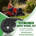 OEM-190-183 Deck Wheel Kit Replacement for MTD Lawn Tractor 38-Inch and 42-Inch Decks 2009 and Prior