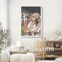 PEALSN Solid Wood 24x36 Poster Frame, White Poster Frames 24 x 36 inches for Wall Mounting Display, 1 Pack