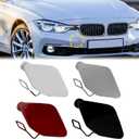 Front Bumper Tow Hook Cover for BMW 3 Series F30 F31 LCI Sedan 320i 325d 328i 330d 2016 2017 2018 Right Passenger Side Towing Eye Cap 51117396837 (Black)