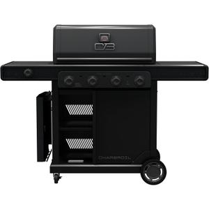 Charbroil Pro Series with Amplifire Infrared Technology 4-Burner Propane Gas Grill Cabinet with Side Burner, Black - 463281024