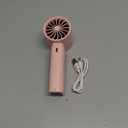 Eastfox Portable Handheld Turbo Fan, Personal Fan Battery 4000mAh Work for 316H, USB Rechargeable, 10800 HighSpeed Motor, 5Speeds Mini Hand held Fans for Outdoor, Travel, Home, Office (Pink)