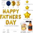 47 pcs Happy Father's Day Balloon Set Decoration for Father's Day Party Birthday Party Decorations Father's Day Decorations Photo Booth Backdrop(blue)