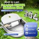 Automatic Animal Drinking Water Bowl with Float Valve, Extended Pipe, Stainless Steel Waterer Feeder Farm Dog Dispenser Kit Self Filling for Livestock