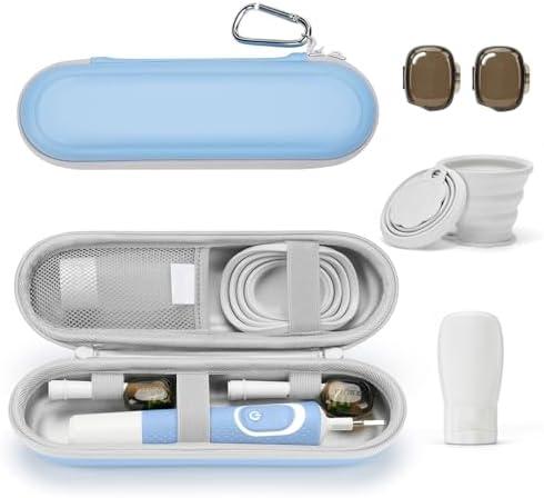 Set of 2 Pack, Yinke 2.0 Electric Toothbrush Case For Oral B/Oral-B Pro/Philips Sonicare/ Aquasonic Toothbrush, Travel Electric Toothbrush Case