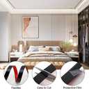 Gaahing 196.8" x 1" Matte Black Molding & Wall Trim, Flexible Peel and Stick Decorative Strip for Tile, Mirror, Ceiling, Floor, Panel, Cabinet