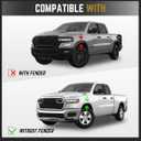 RMOURTEKK Mud Flaps Compatible with Dodge Ram 2026 2025 2024 2019-2023 Ram 1500 (New Body Style) Without OEM Fender Flares Custom Front Mud Guard Set (2pcs-Set)Except TRX Edition