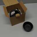 | Wax Burner | Tealight Warmer Ceramic | Wax Melt Candle Melter| Duftlampe | Scented Oil Diffuser with Tealight | Size H*11cm 10cm with Removable Bowl & Tealight Holder | Matt Painting (Black)