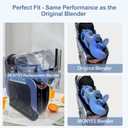 Replacement Auger for Ninja Slushie FS301/FS300 - Solid PETG Construction - Durable 3D Printed Accessory for Ninja Slushie Machine (Blue)