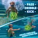 LED Underwater Pool Ball Game 1 Pack 9" Glow Water Ball Toy for Kids, Teens, Pool Sports Game for Water Football & Basketball, Fun Pool Game for Backyard Parties & Outdoor Water Play