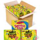SOUR PATCH KIDS and SWEDISH FISH Soft & Chewy Candy Variety Pack, Bulk Candy, Mother's Day, 15 Boxes BBD:04-14-26