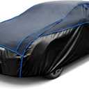 JOYTUTUS Hail Protector Car Cover for Sedan (186-193 in), Thick EVA Padded Anti-Hail Cover, Waterproof All Weather Hail Protection Car Cover