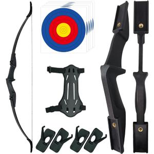 Recurve Bow Set for Adults-Takedown Recurve Bows Youth/Adult/Teens Bow Archery Set for Beginners Target Practice, Left and Right Handed, 30 lbs