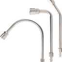 Pressure Washer Extension Wand with Gutter Cleaner Attachment, 30 90 120 Curved Rods, 1/4" Quick Connect Power Washer Lance, 4000 PSI