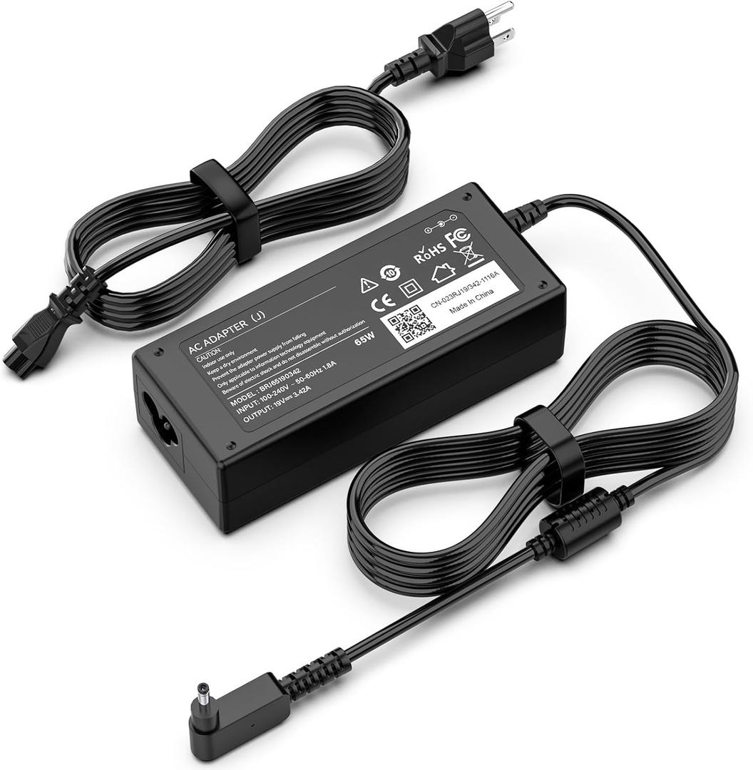 65W Laptop Charger Compatible with Acer ChromeBook 11 13 14 15 R11 N15Q8 N15Q9 N15Q10 CB3 CB5 C720 C720P C731 C738T C740 C810 C730E CB5-571 ADP-45FE F AC Adapter 19V 3.42A
