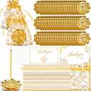 LemonRoad Diwali Gifts Bulk, Indian Return Gifts for Pooja Bulk, Lotus Incense Holder, Gold Double Layer Design with Organza Bags and Thank You Cards, Ideal for Festivals, Yoga and Spa