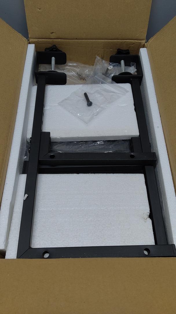 IBUYKE Clamp on Desk Organizer Shelf,12.9 inches Desk Extender Shelves, Above or Below Desk 2Tier Adjustable Storage Shelves for Desktop Accessories,Black,TMZ007B