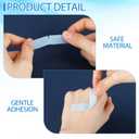 Nuanchu 12 Rolls Blue Lash Tape Bulk, Reusable Adhesive Silicone Eyelash Extension Tapes for Sensitive Skin, Easy to Remove, 0.5 Inch x 3.9 Yards