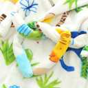 DELEY Girl's Robe Baby Boys Hoodie Robes Toddler Bathrobes for Kids Pajamas Sleepwear (7-8 Years, Zoo)