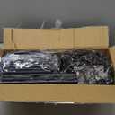 LANTEFUL 10 Tiers Tall Shoe Rack 20-25 Pairs Boots Organizer Storage Sturdy Narrow Shoe Shelf for Entryway, Closets with Hooks, Black (10 Tier-68" High-17" Wide)