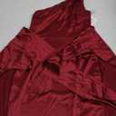 GRACE KARIN Sleeveless Dresses for Women 2024 Graduation One Shoulder Mini Satin Dresses Club Party Dress (Dark Red, 8)