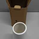 White Ceramic Vase, GUKJOB Small Cute Flower Vase for Pampas Grass, Home, Living Room, Dining Table, Farmhouse, Office Decor, Bedroom, Table, and Kitchen Shelf (White)