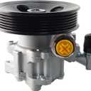 Power Steering Pump 0024669801 with Pulley Compatible with Mercedes-Benz C240 C320 CLK320 CLK500 CLK55 C55 SLK55 AMG V6 V8 Replaces 21-5321 002466980187 002466980180