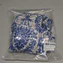 WIHOLL Women's Summer Short Sleeve Dresses Maxi Dress Vacation Beach Sundresses 2026 with Pockets (Large, Floral Blue Boho)