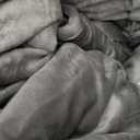 Bare Home Weighted Blanket King Size 30lb (80" x 87") for Adults - Minky Fleece - Premium Heavy Blanket Nontoxic Glass Beads (Light Grey, 80"x87")