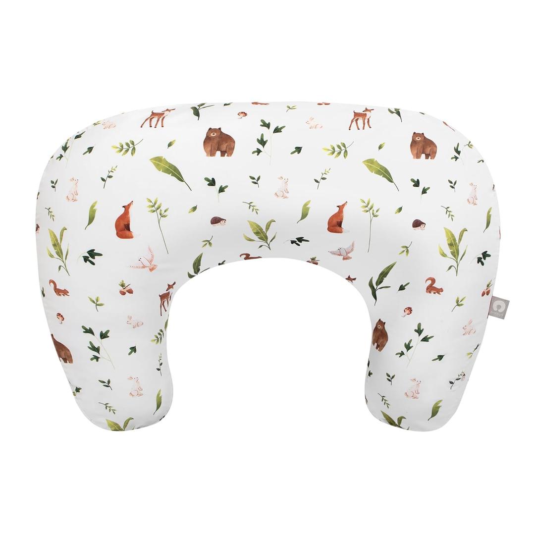 Boppy Nursing Pillow, Neutral Plants and Animals, Larger, More Supportive Pillow for Breastfeeding and Bottle Feeding; Firmer, Higher Lift, Larger Area Than Original Nursing Pillow; JPMA Certified