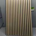 HOURIA 2Pcs Wood Slat Acoustic Panels for Wall and Ceiling, 23.6X 47.2 Inch 3D Fluted Wood Finish Soundproof Wall Panels, Sound Absorbing Decorative Wall Panels for Interior Wall Decor - Oak