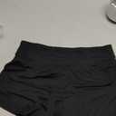 Women's Booty Shorts-High Waist V Back Yoga Shorts- Spandex Dance Hot Pants Butt Lifting Rave Bottoms (Medium, Black)