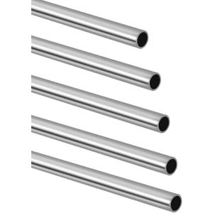 3/16" OD 304 Stainless Steel Tube, Thickened Pipe Wall & Weldable Tubing, Round Metal Pipe Industrial Straight Tube 14 inch Length (5 Pcs)