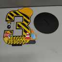 MiniInflat Construction 3rd Birthday Number Sign Centerpiece Truck 3rd Sign Construction Birthday Party Supplies Wooden Excavator Hat 3 Years Old Number for Boys Anniversary