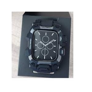 ULTIMAL Rugged Case with Band for Apple Watch 49mm,Compatible with Apple Watch Ultra 3/2/1, Military Grade Shockproof Bumper Cover for iWatch Tactical Band Men (Black, 46mm)