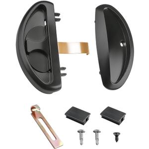 Replacement Screen Door Handle for CRL A255, A255 Sliding Screen Door Latch and Pull for Patio Doors/Balcony Screen Doors Black