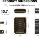 Weekly Pill Organizer 3X a Day, 7 Day Pill Box 3 Times, Portable for Travel Pill Case for Pills/Vitamin/Fish Oil/Medication/Supplements (3x7 Brown)