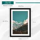 Picrit 28x40 Picture Frame 3 Pack, Black Poster Frame, Display Poster 24 x 36 with Mat or 28 x 40 without Mat for Horizontal or Vertical Wall Mounting