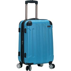 Rockland London Hardside Spinner Wheel Luggage, Turquoise, Carry-On 20-Inch